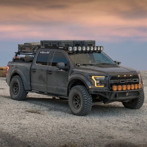 Ford Raptor Overland, Ford Overland Truck, Lifted Ford Raptor, Ford Pickup Trucks F150, Overland Raptor, Ford Raptor Modified, Ford Ranger Overland, Ford F150 Overland, Raptor Overland