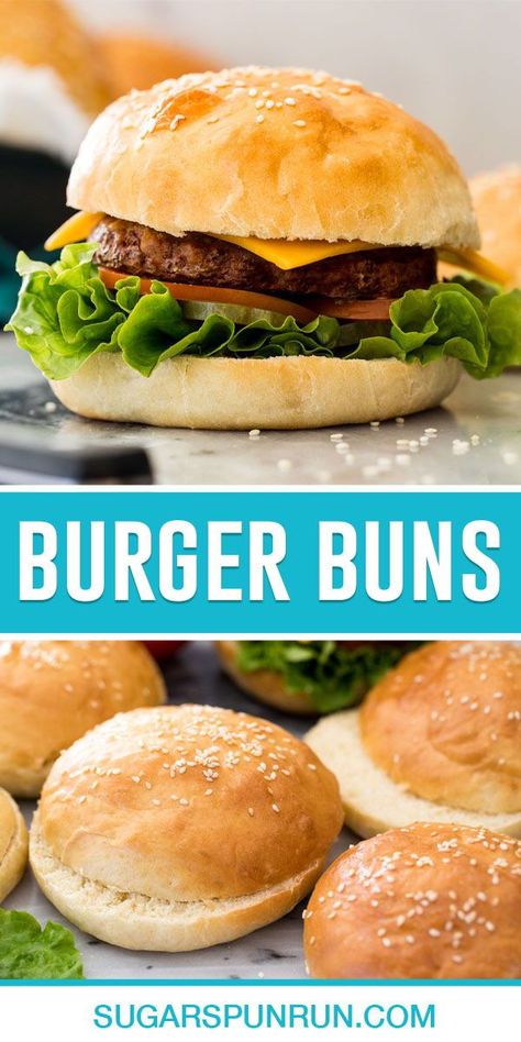 Hamburger Rolls Recipe, Stand Mixer Recipes, Hamburger Rolls, Hamburger Bun Recipe, Easy Burgers, Homemade Buns, Mixer Recipes, Bread Maker Recipes, Homemade Hamburgers