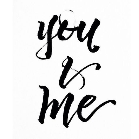 U And Me, Typography Lettering, Beste Mama, Quote Life, Calculus, Brush Lettering, Happy Thoughts, Prince Charming, Love Is Sweet