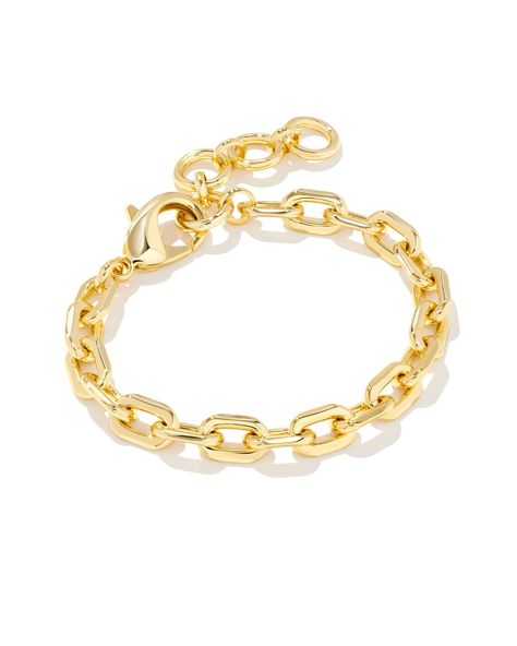 Kendra Scott Bracelet, Chain Links, Gold Bracelet Chain, Capsule Collection, Gold Fashion, Gold Gold, Kendra Scott, Beautiful Bracelet, Chain Bracelet