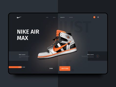 Nike - Sneaker Store website by Mariam Rtveladze on Dribbble Streetwear Website Design, Shoes Website Design, Nike Web, Sneaker Website, Nike Website, Ecommerce Web Design, Ui Design Website, Ecommerce Web, Nike Sneaker