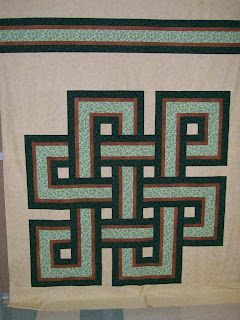 Celtic Knot Quilt Pattern, Celtic Knot Quilt, Knot Quilt Pattern, Knot Quilt, Gordian Knot, Irish Quilt, Celtic Quilt, Knot Design, Silk Ribbon Embroidery