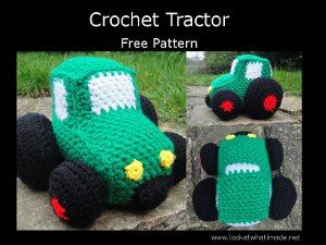 2000 Free Amigurumi Patterns: Free Crochet Tractor Pattern Crochet Tractor, Crochet Car, All Free Crochet, Crochet For Boys, Free Crochet Patterns, Crochet Toys Patterns, Amigurumi Free Pattern, Crochet For Kids, Crochet Dolls