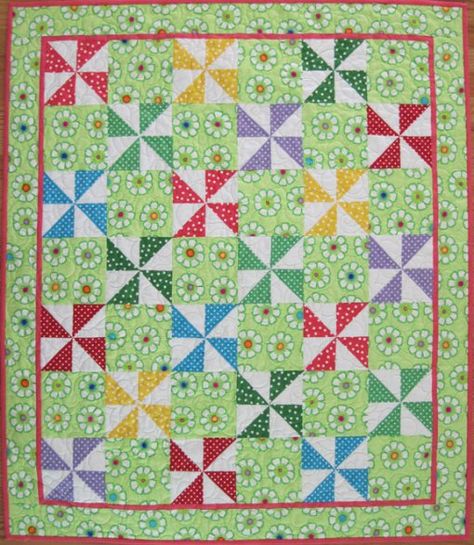 Pin Wheel Quilts Pattern, Hst Pinwheel Quilt, Pin Wheel Quilts, Pixelated Quilts Free Pattern, Pin Wheel Quilt Patterns Free, Pinwheel Quilts Ideas, 3 Fabric Quilt Pattern, Quilt Pinwheel, Polka Dot Quilts