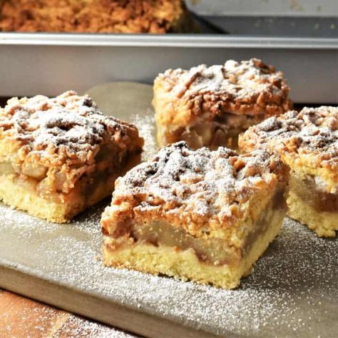 This Polish apple cake is packed full of delicious, juicy apples and comes with a crispy crumb topping. It is simple to make, not overly sweet and a delicious way to celebrate seasonal fruit. #polishrecipes #applecake #polishfood #crumblecake #everydayhealthyrecipes Polish Apple Pie, Polish Apple Cake, Apple Pie Cake Recipe, Pie Cake Recipe, Bougainvillea Care, Polish Foods, Apple Pie Cake, Apple Crumb Cakes, Slovak Recipes