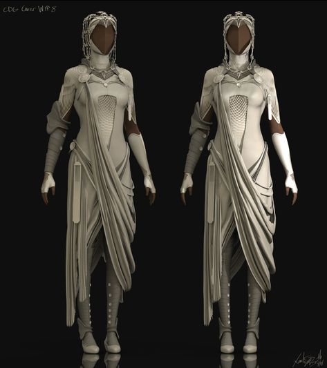 Sci Fi Outfits, Dune Art, Costume Designer, Futuristic Fashion, 3d Printable, Fantasy Dress, Arte Fantasy, Character Design References, Fantasy Clothing