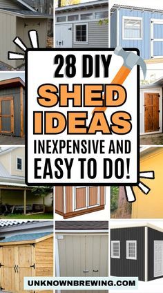 Add storage to your backyard with these easy DIY lean-to sheds! Diy She Shed, Building A Shed Roof, She Shed Plans, Sheds Ideas Backyard, Garden Shed Diy, Loafing Shed, Lean To Shed Plans, Backyard Storage Sheds, Pallet Shed