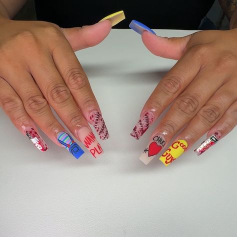 Chucky nails Chuckie Nails, Chucky Nails, Spooky Nails, Mail Art, Nail Artist, Nail Tech, Halloween Nails, Nail Inspo, Horror Movies