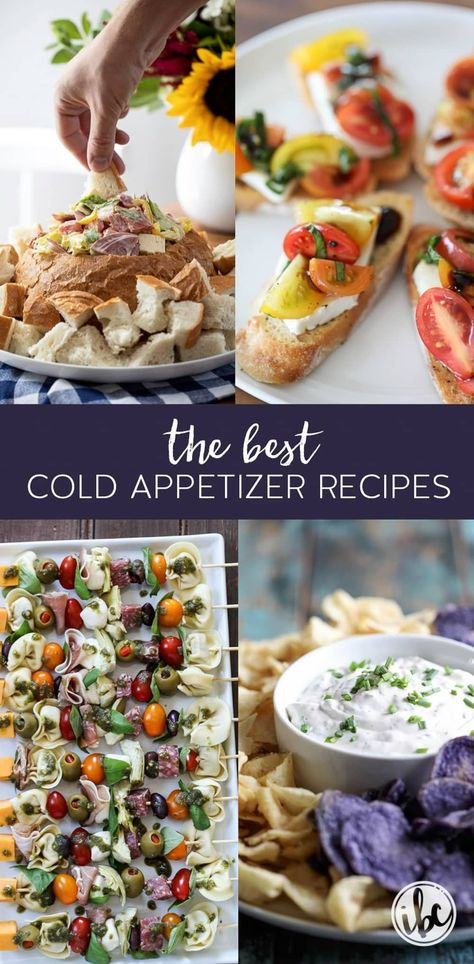 The Best Cold Appetizer Recipes #appetizer #coldappetizers #recipes #entertaining #snacks #food #horsdoeuvres Cold Appetizer Recipes, Best Chip Dip, Hoagie Dip, Classy Appetizers, Antipasto Kabobs, Cold Appetizer, Entertaining Snacks, Blt Dip, Antipasto Skewers