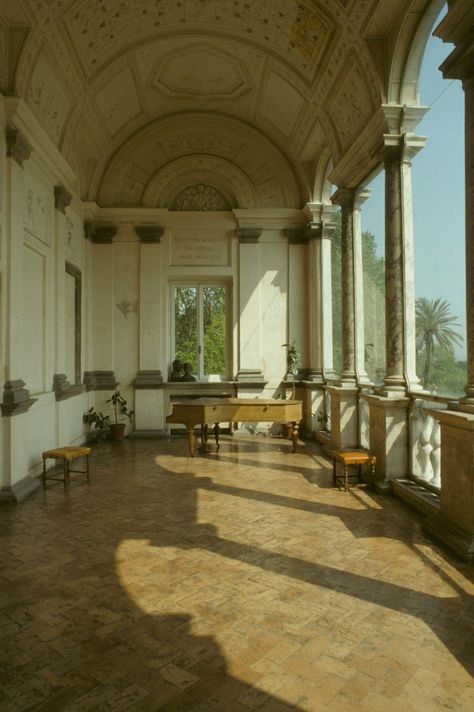 Villa Lante in Lazio, Italy Italian Villa Architecture, European Villa Interior, French Villa Aesthetic, Italian Villa Living Room, Italy House Interior, Old Italian Villa, Italy Mansion, Italian Villa Interior, Villa Aesthetic