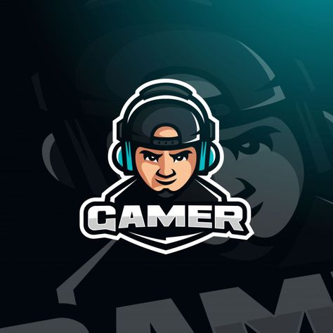 Gamer youtuber gaming avatar with headphones for esport logo Vector | Premium Download Gamer Logo Design, Gamer Photo, Gaming Avatar, Gaming Photo, Logo Gamer, Avatar Logo, Gamer Logo, Game Photo, Portrait Logo