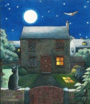 A 30 pieces jigsaw puzzle from Jigidi Jill Murphy, Peace At Last, Have A Lovely Evening, Look At The Moon, Building Art, Retro Cats, Childrens Stories, Children's Literature, Naive Art