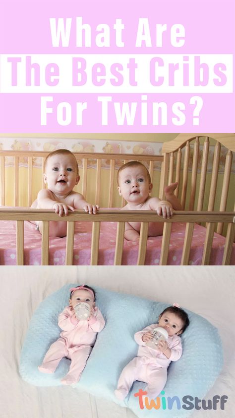 Twin Cribs Small Spaces, Twin Nursery Girls, Nursery Ideas Twins, Twins Crib, Twin Baby Room Ideas, Cribs For Twins, Twin Baby Beds, Baby Cribs For Twins, Twin Baby Rooms