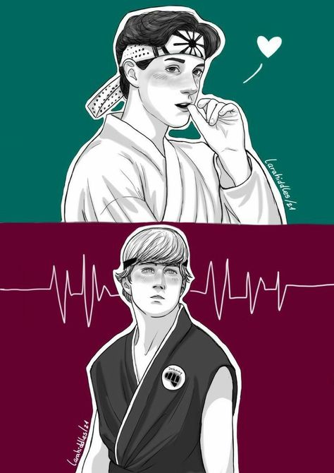 Funny Screen Savers, Mitsuki Bakugou, The Karate Kid 1984, Daniel Larusso, The Karate Kid, Cobra Kai Dojo, Karate Kid Cobra Kai, Drawing People Faces, Kid Cobra