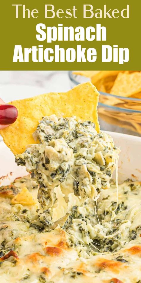 Easy Spinach Artichoke Dip Crockpot, Spinach Artichoke Dip Without Mayo, Spinish Artichoke Dip Recipes, Hour Devours, Crock Pot Spinach Artichoke Dip, Christmas Dips, Easy Spinach Artichoke Dip, Crockpot Dips, Spinach And Artichoke Dip Recipe