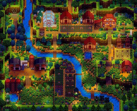 Stardew Animals, Stardew Valley Farm Ideas, Stardew Mods, Stardew Ideas, Stardew Farm, Stardew Valley Farm, Stardew Farms, Stardew Valley Layout, Stardew Valley Tips