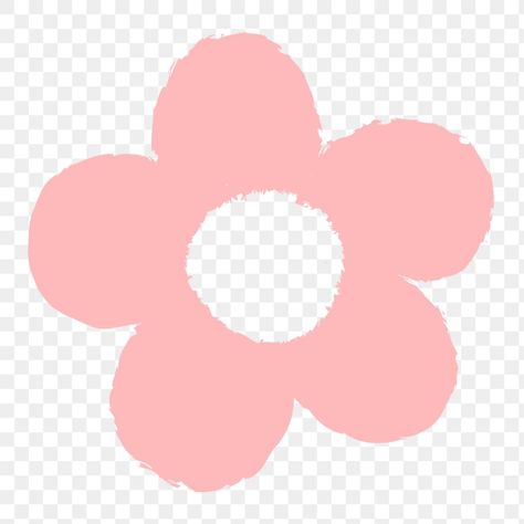 Aesthetic Flower Icon, 2d Flowers, Flower Clip Art, Flower Icon Png, Flower Doodle, Flower Transparent Background, White Flower Png, Flower Icons, Summer Icon