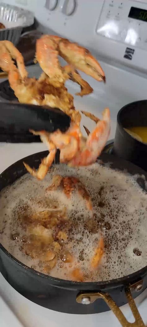 Fried Crab Batter Recipe, Blue Crab Recipe Dishes, Fried Crab, Fried Blue Crab Recipe, Blue Crab Recipe, Blue Crab Recipes, Baked Lemon Pepper Chicken, Bang Bang Shrimp, Lemon Pepper Chicken