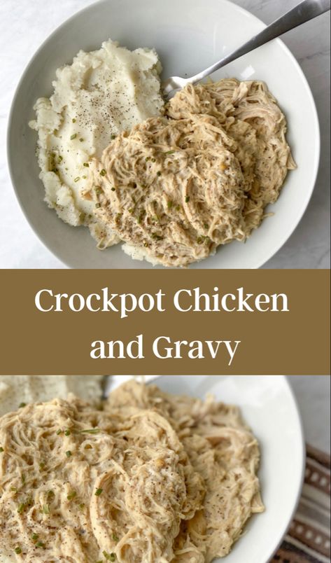 Crockpot chicken and gravy Aip Chicken And Gravy, Gluten Free Chicken And Gravy Crockpot, Dairy Free Chicken Gravy, Dairy Free Chicken And Gravy, Gluten Free Chicken And Gravy, Gravy Gluten Free, Crockpot Dairy Free, Crockpot Chicken Casserole, Gravy For Mashed Potatoes