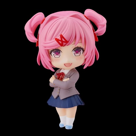 Literature Club Natsuki, Doki Doki Literature Club Natsuki, Nendoroid Anime, Cat Cupcakes, Doki Doki Literature Club, Cat Cake, Pinturas Disney, Png Icons, Doki Doki