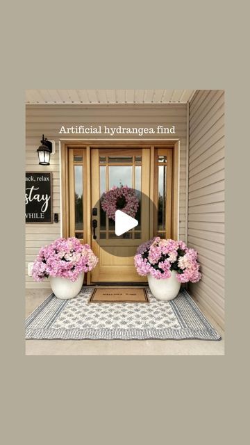 Morgan Winton on Instagram: "The most realistic artificial hydrangeas! Comment LINK and I’ll send you links to everything! I found these on Amazon and They are some of my favorite artificial hydrangeas!! They are weather resistant and they are so pretty! Perfect for spring and summer! #LTKit #LTKhome #organicmodern #homedecor #forthehome #houseideas #houseandhome #homefinds #amazonfavorites #porchdecor #porch #frontporch #hydrangeas #hydrangealove #hydrangeaseason" Hydrangea Season, Hydrangea Potted, Artificial Hydrangeas, Shower Themes, Exterior Ideas, Organic Modern, Backyard Ideas, Baby Shower Themes, Porch Decorating