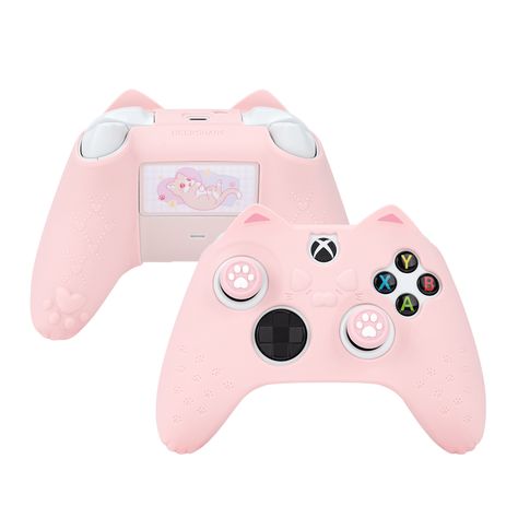 GeekShare Catroller Xbox Skin Cute Xbox Controller, Xbox Gaming Setup, Games Room Inspiration, Nintendo Switch Animal Crossing, Pink Goth, Controller Design, Xbox One Controller, Xbox Controller, Hello Kit