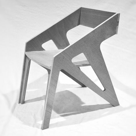 CNC Furniture | Ethan Rothermel | Archinect Cnc Chair, Flatpack Furniture, Cnc Furniture Plans, Plywood Projects, Wood Chair Design, Chair Design Wooden, Router Cnc, Plywood Chair, Cnc Furniture