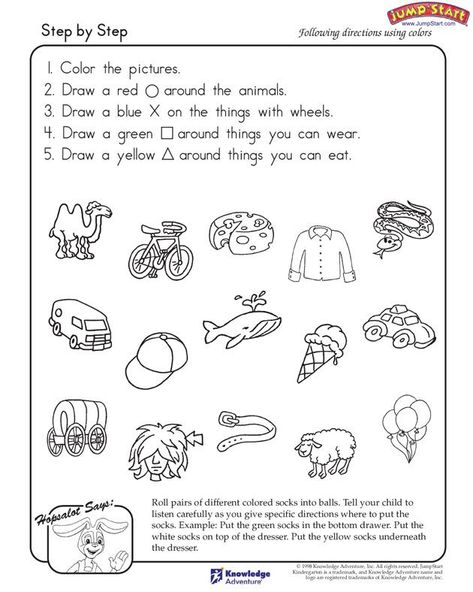 Listening And Following Directions Worksheets Auditory Processing Worksheets, Following Instructions Worksheet, Following Instructions Activities Kids, Follow Instructions Activities For Kids, 2 Step Directions Activities, Working Memory Worksheets, Listening Worksheets For Kids, Thinking Skills Worksheets, Critical Thinking Worksheets