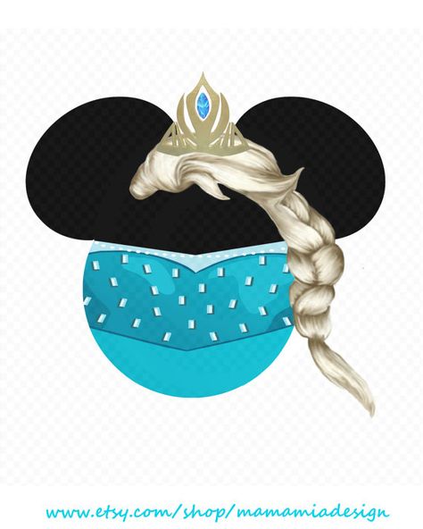 Instant Download - Tiara and Princess Elsa from Disney's Frozen. Minnie Mouse head silhouette. DIY Iron Transfer. Great decal to add to shirts, backpacks, shopping bags. What better way to show your love of Mickey and Minnie Mouse. Only $2.00! Disney Banner, Disney Cruise Magnets, Minnie Mouse Head, Disney Project Life, Class Labels, Disney App, Autograph Book Disney, Scrapbook Disney, Disney Christmas Tree