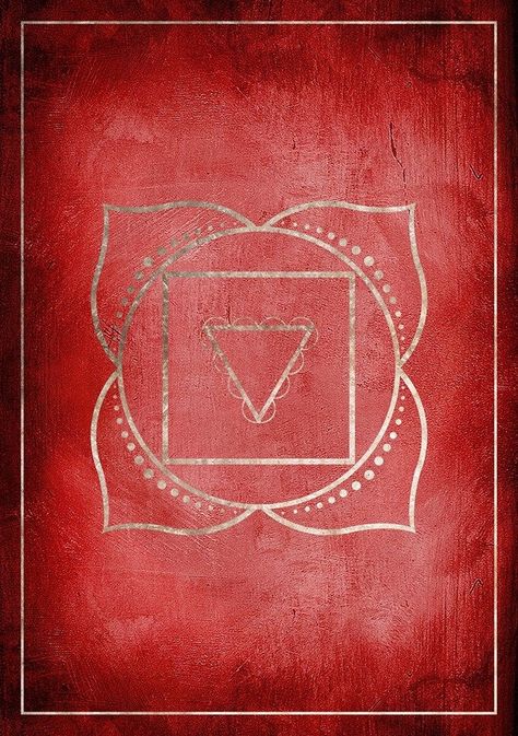 Root Chakra Art, Antic Jewellery, Peaceful Meditation, The Root Chakra, Muladhara Chakra, Spiritual Paintings, Chakra Root, Transcendental Meditation, Chakra Art