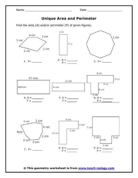 Area of Polygons Worksheets Free | Standards Met: Area and Perimeters Measurements Area Of Polygons, Polygons Worksheet, Area And Perimeter Worksheets, Volume Worksheets, Area Worksheets, Perimeter Worksheets, Angles Worksheet, Regular Polygon, Maths Area