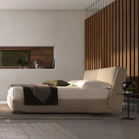 Natuzzi Bed, Bed Wrap, Corner Sofa Design, Luxury Furniture Brands, Contemporary Furniture Design, Leather Bed, Bedroom Headboard, Contemporary Sofa, Cozy Bed