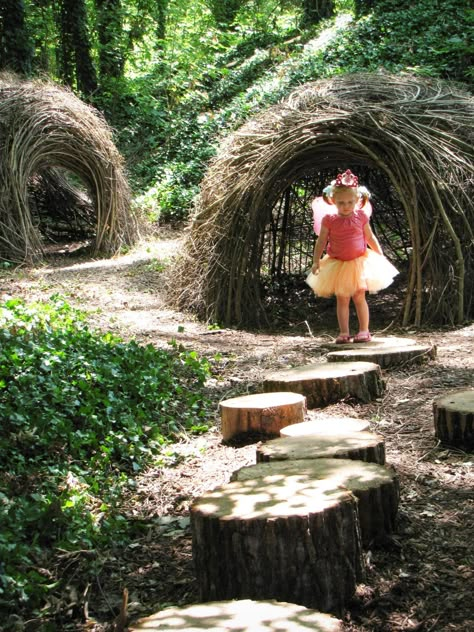 Throw on some wings and take your little one on a hike to look for fairies on a local trail. Nut and berries are sure signs fairies have been eating there! Be sure to bring home a wildflower bouquet. Simple Playground, Cosmos Garden, Playground Inspiration, Natural Play Spaces, Outdoor Play Space, Adventure Playground, Outdoor Play Spaces, Playground Ideas, Outdoor Play Areas