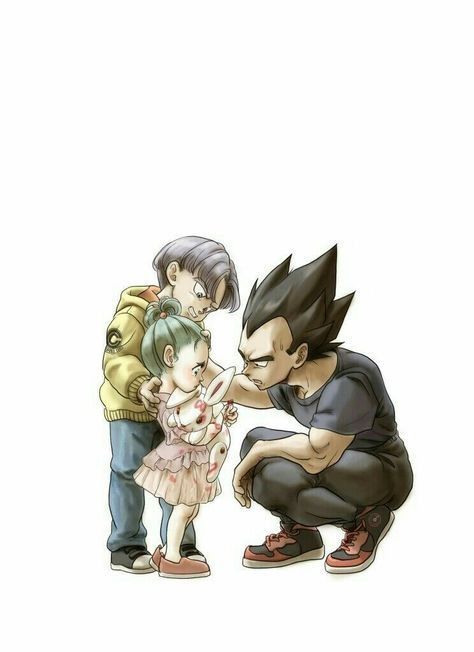 Dragonball Evolution, Vegeta And Trunks, Vegeta And Bulma, Dragon Ball Painting, Dragon Ball Super Artwork, Dbz Art, Dragon Ball Image, Dragon Ball Super Manga, Dragon Ball Wallpapers