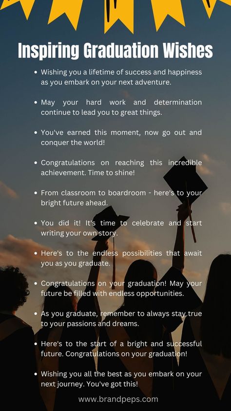 240 Heartfelt Graduation Wishes For High School, College - Brand Peps High School Graduation Messages, Farewell Quotes For Seniors, Graduation Wishes Quotes, Graduation Congratulations Quotes, Graduate Ideas, Graduation Card Sayings, High School Graduation Quotes, Congrats Quotes, Graduation Letter