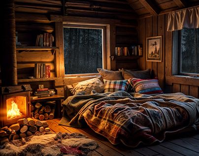 Check out new work on my @Behance profile: "Cozy Cabin Ambience - Rain and Fireplace Sounds" http://be.net/gallery/197550757/Cozy-Cabin-Ambience-Rain-and-Fireplace-Sounds Old Cabin Interior, Winter Interior Design, Cozy Winter Cabin, Cozy Cabin In The Woods, Man Cave Design, Cabin Fireplace, Old Cabin, Lodge Homes, Little Cabin In The Woods