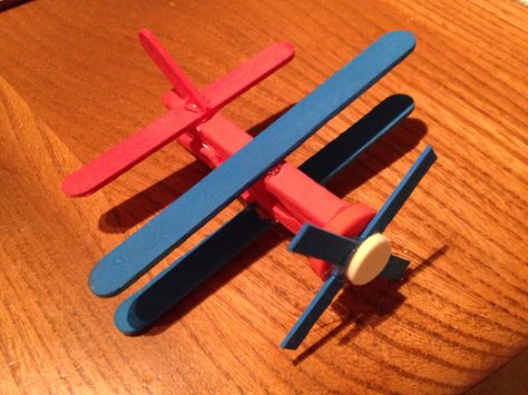 Plane model from recycled materials. Made by my 6 year old. Plane Crafts, Styrofoam Crafts, Airplane Crafts, Popsicle Stick Crafts, Clothes Pin Crafts, Craft Kits For Kids, Craft Projects For Kids, Camping Crafts, Craft Activities For Kids