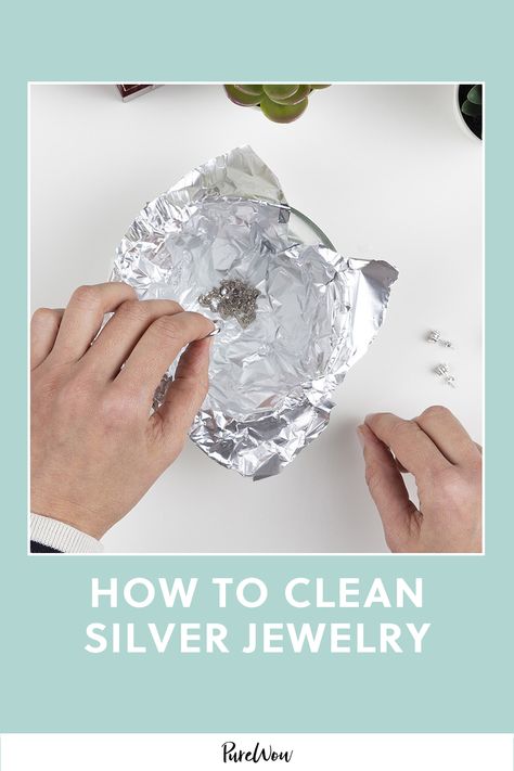 undefined cleaning-hacks,how-to-clean-silver,polishing,silver,silver-jewelry Silver Cleaner Diy, Sterling Silver Jewelry Cleaner, Homemade Jewelry Cleaner, Jewelry Cleaner Diy, Tarnished Silver Jewelry, Silver Jewelry Cleaner, Silver Jewlery, Sterling Silver Cleaner, How To Clean Silver