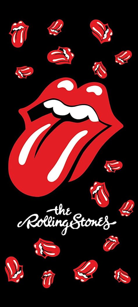 Rolling Stones Poster, Rolling Stones Keith Richards, Rolling Stones Logo, Paint It Black, Glittery Wallpaper, Charlie Watts, Stone Wallpaper, Black Beach, 80s Bands