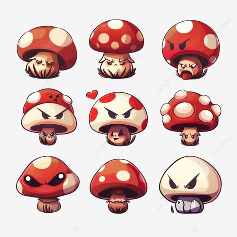 mushroom emoji collection evil edition art autumn cartoon png Evil Mushroom, Mushroom Emoji, Cartoon Png Transparent, Cartoon Autumn, Autumn Cartoon, Logo Elements, Cartoon Mushroom, Cartoon Png, Cartoons Png