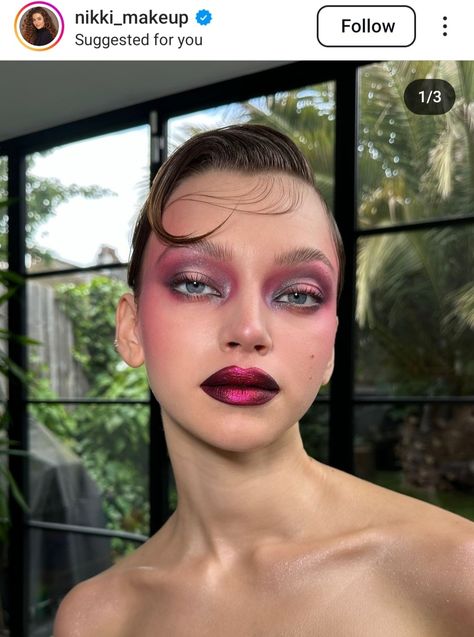 Red Blush Makeup, Monochromatic Makeup Looks, Monochromatic Makeup, Lip Trends, Red Blush, Editorial Makeup, Gorgeous Makeup, Eyeshadow Looks, Blush Makeup