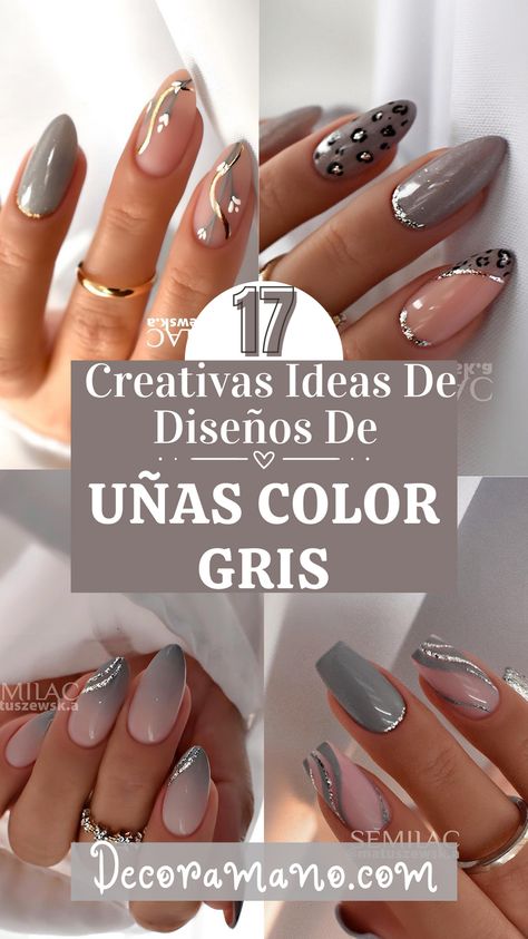 💅✨ ¡Eleva tu estilo con estos 17 increíbles diseños de uñas color gris! Desde clásicos atemporales hasta tendencias vanguardistas, encuentra la inspiración perfecta para lucir impecable en cualquier ocasión. Dale click al pin para deslumbrarte con la elegancia en tus manos. 💅🌟 #UñasGris #DiseñosDeUñas #EleganciaEnTusManos Color