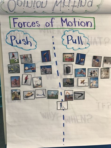 Science Forces Display Ks2, Force And Motion Activities Kindergarten, Push And Pull Science Experiments, Forces Of Motion Kindergarten, Primary Classroom Displays, Force Activities, Interactive Word Wall, Ks2 Science, 2024 Classroom