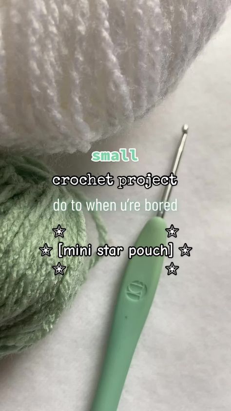 ib: @✰ laura ✰ definitely gonna do more of these🤩 personally im obsessed with stars, so this is just perfect for me⭐️ #stars #crochetersoftiktok #crochettiktok #crochet #fyp #crochettutorial #crochetidea #smallthings #smallcrochetprojects #viral #ideas #crochetideas #pinterest #foryou #art #stargirl #cute #starpouch #crochetpouch #crochetstar Im Obsessed, Beginner Crochet Tutorial, Mode Crochet, Crochet Pouch, Crochet Design Pattern, Beginner Crochet Projects, Pola Sulam, Crochet Stitches For Beginners, Crochet Fashion Patterns