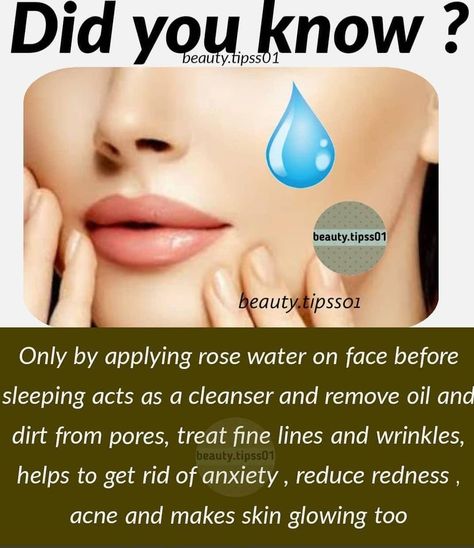 Rose Water Skincare, Water Skincare, Opinions Of Others, Face Cleaning, Skin Face Mask, Natural Skin Care Remedies, Good Skin Tips, Glowing Face, Beauty Tips For Glowing Skin