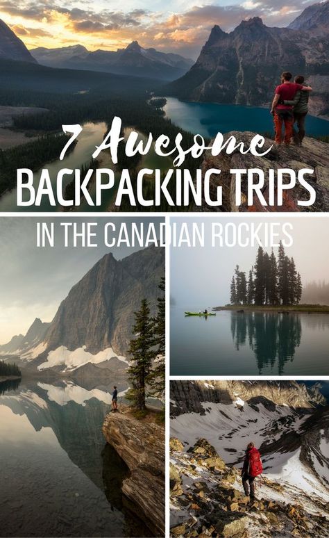 Information about the best multi-day hikes and trips in the Canadian Rockies. Including Mount Assiniboine, The Berg Lake Trail, The Rockwall Trail, The Skyline Trail, The Tonquin Valley, Maligne Lake & Spirit Island and Lake O'Hara. Tonquin Valley, Mount Assiniboine, Spirit Island, Backpacking Trails, Hiking Places, Maligne Lake, Backpacking Trips, Canada Travel Guide, Canadian Travel