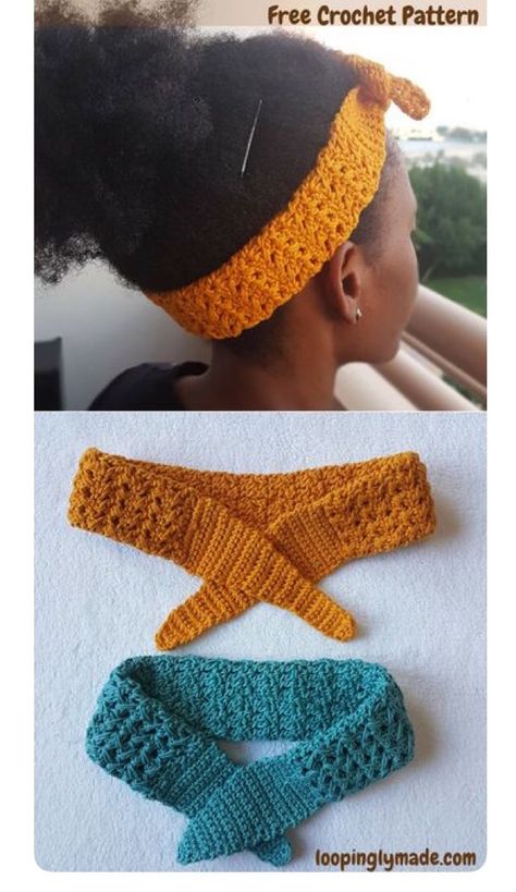 Crocheted Headbands, Crochet Headband Free, Easy Crochet Headbands, Crochet Headband Pattern Free, Crochet Bow, Crochet Headbands, Crochet Headband Pattern, Crochet Hair Accessories, Crochet Ear Warmer