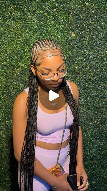 @biorbeauty_ on Instagram: "wow everything is nice & neat 😍🥰🩷  style : wavy straight back braids  add on : thigh length & boho curls   Booking Link Is In My Bio !  #neatbraidstyles #stylist #browardbraider #browardhairstylist #explorepage #braidinspo #viralvideos #viral #protectivestyles #miamistyles  #miamihairstylist" Straight Up Styles Braids, Boho Ponytail Braid, Ponytail Installation, All Back Weaving With Natural Hair, Frontal Installation, Straight Back Hairstyles, Back Braids, Boho Curls, Frontal Ponytail