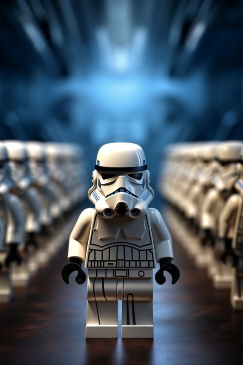 Lego Star Wars Minifigure - First Order Stormtrooper Star Wars Lego Figures, Lego Gift Ideas, Lego Millenium Falcon, Lego Gift, First Order Stormtrooper, Lego Stormtrooper, Mario Toys, Lego Wallpaper, Star Wars Minifigures