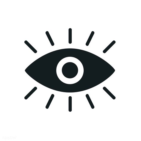 A black eye graphic icon on white background | premium image by rawpixel.com Follow Icon, Eye Black Designs, Black And White Eyes, Tattoo Tshirt, Eye Graphic, Illustration Black And White, Visual Map, Eye Illustration, Black App